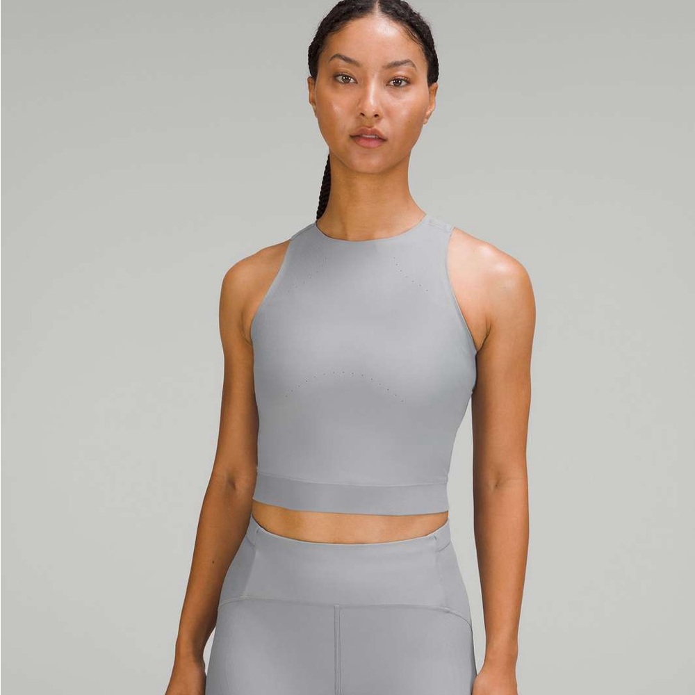 GREY LULULEMON SENSEKNIT TANK TOP